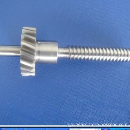 Worm Gear Shaft, Customized Designs are Accepted, with Single Thread Worm